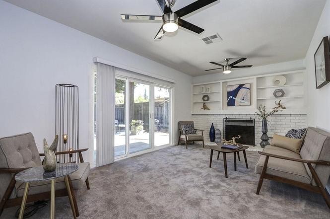 New, updated living room, Sunnyvale